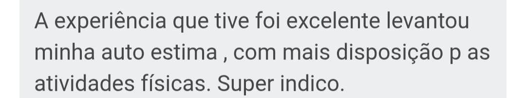 Depoimento de paciente sobre melhora dos sintomas da menopausa
